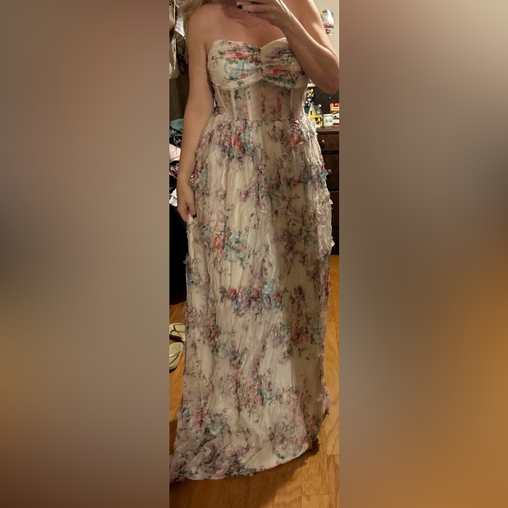Floral Ruffle Maxi Dress - Picture 4 of 4
